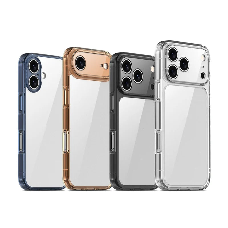 Capa Protetora Transparente Luxuosa para iPhone 17