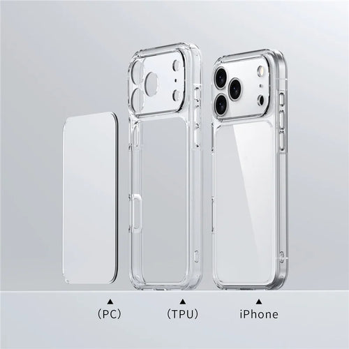 Capa Protetora Transparente Luxuosa para iPhone 17